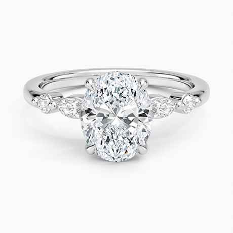 Marquise and Round Diamond Ring