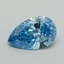1.00 Ct. Fancy Vivid Blue Pear Lab Grown Diamond