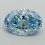 2.36 Ct. Fancy Vivid Blue Oval Lab Grown Diamond