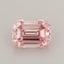 0.71 Ct. Fancy Intense  Pink Emerald Lab Grown Diamond