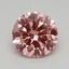 0.43 Ct. Fancy Vivid Pink Round Lab Grown Diamond
