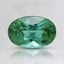 7.7x5.1mm Unheated Green Oval Tourmaline