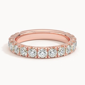 Ellora Three-Quarter Coverage Lab Diamond Ring (1 2/5 ct. tw.) in 14K Rose Gold