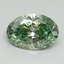 1.57 Ct. Fancy Vivid Pacific Green Oval Lab Grown Diamond