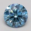 2.04 Ct. Fancy Vivid Blue Round Lab Grown Diamond