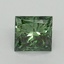 1.1 Ct. Fancy Vivid Pacific Green Princess Lab Grown Diamond