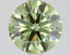 1.81 Ct. Fancy Vivid Green Round Lab Grown Diamond