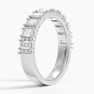 Naya Half Coverage Lab Diamond Ring (7/8 ct. tw.) in 18K White Gold