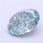2.09 Ct. Fancy Vivid  Green Oval Lab Grown Diamond