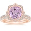 14K Rose Gold Reina Diamond Ring with Luxe Ballad Diamond Ring (1/4 ct. tw.)