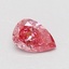 0.54 Ct. Fancy Vivid Pink Pear Lab Grown Diamond