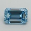 2.02 Ct. Fancy Vivid Blue Emerald Lab Grown Diamond