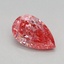 0.72 Ct. Fancy Vivid Pink Pear Lab Grown Diamond
