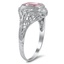 The Shayne Ring, smalltop view on a hand