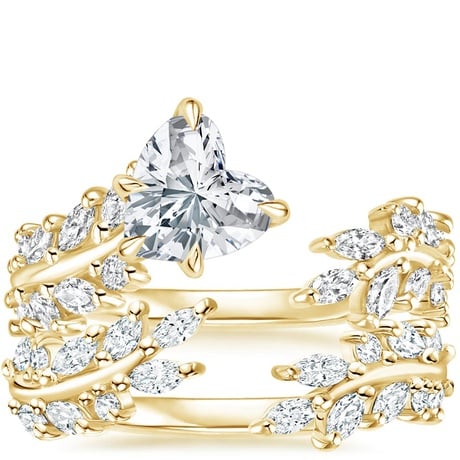 18K Yellow Gold Sweeping Ivy Diamond Bridal Set (1 ct. tw.)