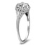 The Raquela Ring, smalltop view on a hand
