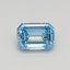 0.31 Ct. Fancy Intense Blue Emerald Lab Grown Diamond