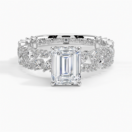 Unique Snow Inspired Diamond Ring