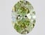 2.12 Ct. Fancy Vivid  Green Oval Lab Grown Diamond