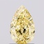 1.05 Ct. Fancy Intense  Yellow Pear Lab Grown Diamond