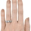 The Lourie Ring, smallzoomed in top view on a hand