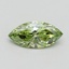 1.00 Ct. Fancy Vivid Green Marquise Lab Grown Diamond