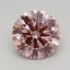 0.70 Ct. Fancy Intense Brownish Pink Round Lab Grown Diamond
