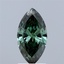 1.48 Ct. Fancy Vivid Green Marquise Lab Grown Diamond