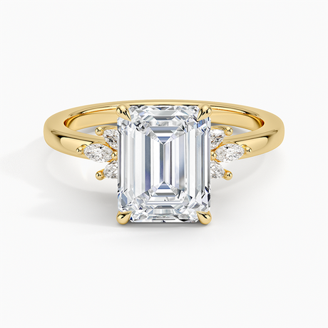 Marquise Cluster Diamond Engagement Ring