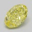 1.86 Ct. Fancy Vivid Yellow Oval Lab Grown Diamond