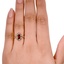 The Cayla Ring, smallzoomed in top view on a hand