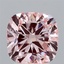3.09 Ct. Fancy Intense Pink Cushion Lab Grown Diamond