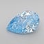 1.31 Ct. Fancy Vivid Blue Pear Lab Grown Diamond