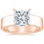 14K Rose Gold Alden Diamond Ring, smalltop view