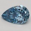 2.21 Ct. Fancy Vivid Blue Pear Lab Grown Diamond