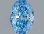 1.17 Ct. Fancy Vivid Blue Oval Lab Grown Diamond