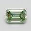 1.01 Ct. Fancy Intense Pacific Green Emerald Lab Grown Diamond