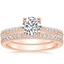 14K Rose Gold Geneva Diamond Bridal Set (1/4 ct. tw.)