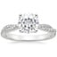 18K White Gold Petite Luxe Twisted Vine Diamond Ring (1/4 ct. tw.), smalltop view