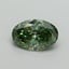 2.18 Ct. Fancy Vivid Pacific Green Oval Lab Grown Diamond