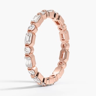 Kensington Emerald Cut and Round Diamond Eternity Ring (1 ct. tw.)