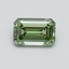 0.70 Ct. Fancy Vivid Green Emerald Lab Grown Diamond
