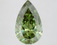 3.02 Ct. Fancy Vivid Green Pear Lab Grown Diamond