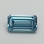 1.01 Ct. Fancy Vivid Blue Emerald Lab Grown Diamond