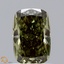 1.05 Ct. Fancy Deep Greyish Green Cushion Lab Grown Diamond