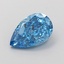1.33 Ct. Fancy Vivid  Blue Pear Lab Grown Diamond