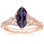14K Rose Gold Begonia Vine Diamond Ring (1/2 ct. tw.), smalltop view