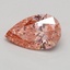 1.00 Ct. Fancy Intense Pink Pear Lab Grown Diamond