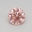 0.36 Ct. Fancy Vivid Pink Round Lab Grown Diamond