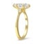 Three Stone Pear Diamond Ring, smallside view